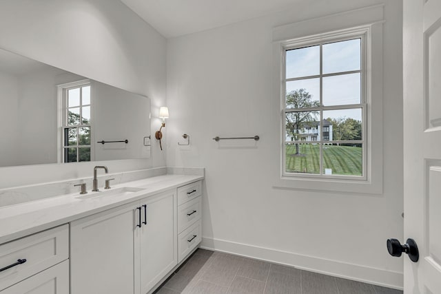 bathroom featuring vanity