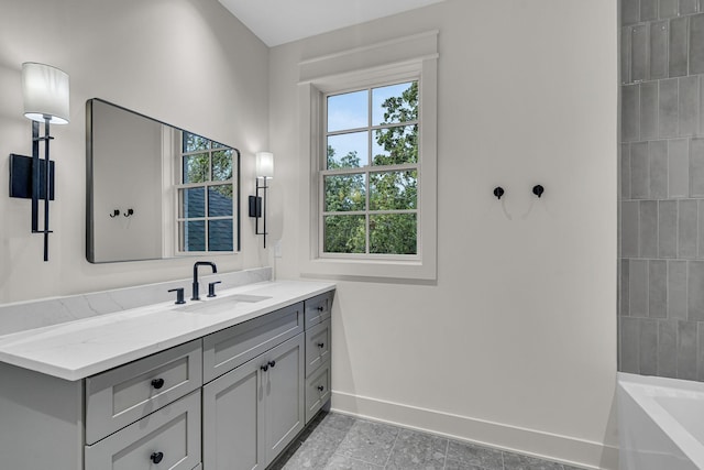 bathroom featuring vanity