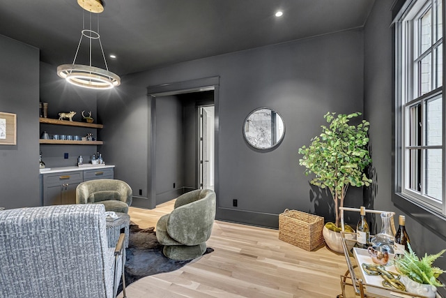 interior space featuring light hardwood / wood-style flooring