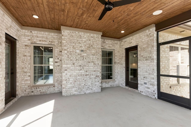 3025 Shady Forest Dr, Murfreesboro, TN 37128 - view of patio with a ceiling fan