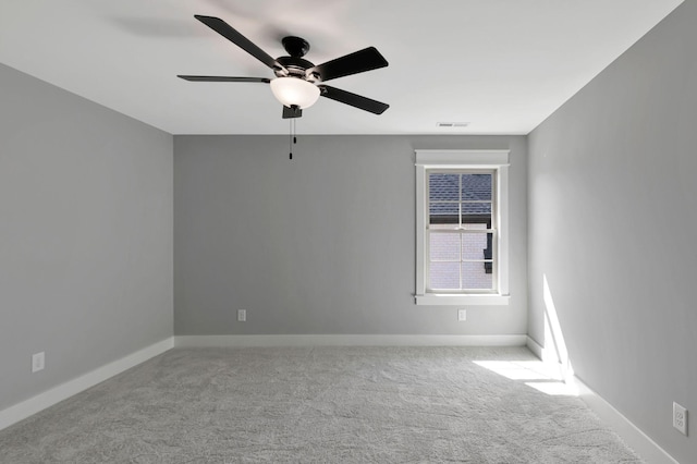 3025 Shady Forest Dr, Murfreesboro, TN 37128 - carpeted empty room featuring visible vents, baseboards, and ceiling fan