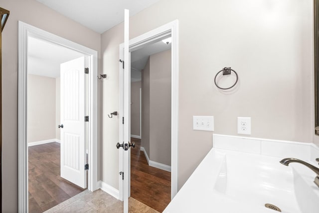 bathroom with vanity