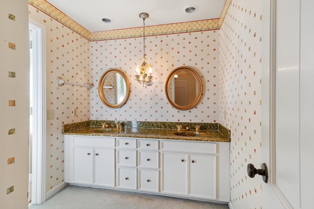 bathroom featuring vanity