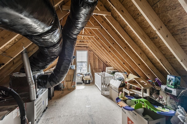 view of attic