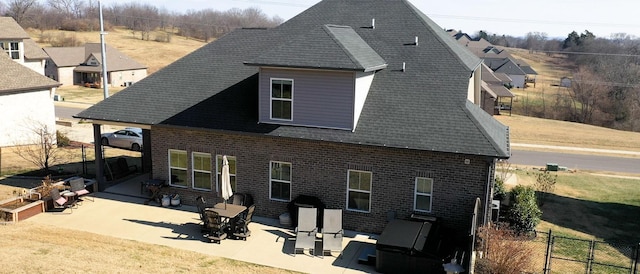 rear view of property with a patio area