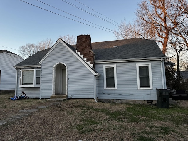 view of rear view of property