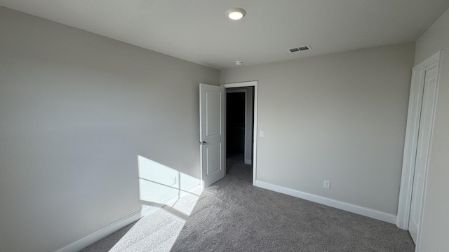 view of carpeted empty room