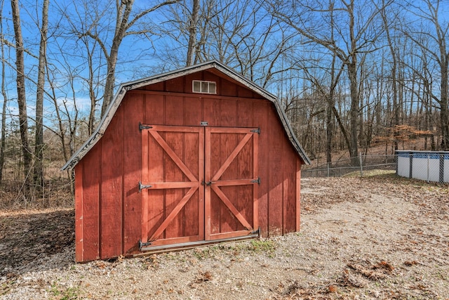 view of outbuilding