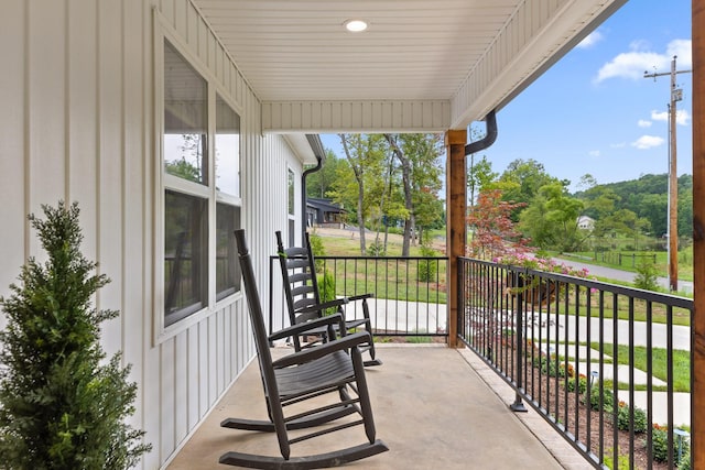 view of balcony