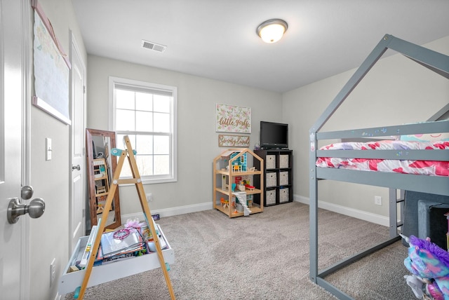 bedroom with carpet floors