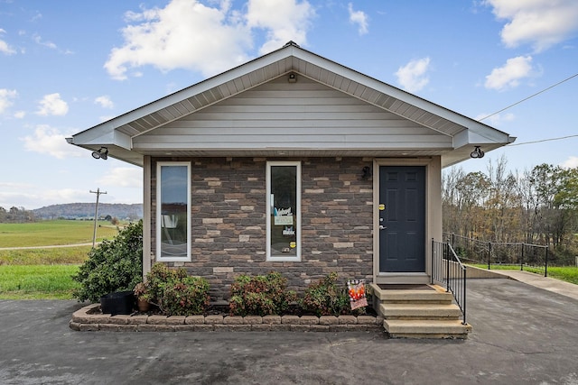 view of front of home