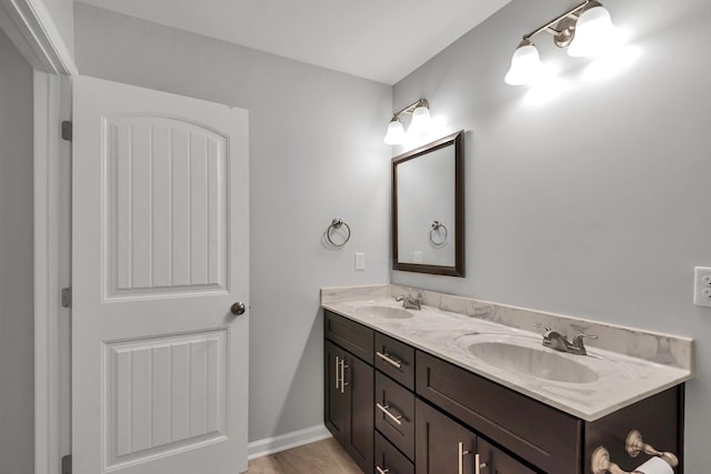 bathroom featuring vanity