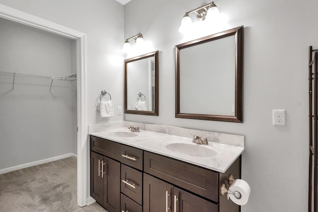 bathroom featuring vanity