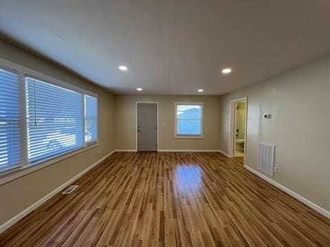 interior space featuring wood-type flooring