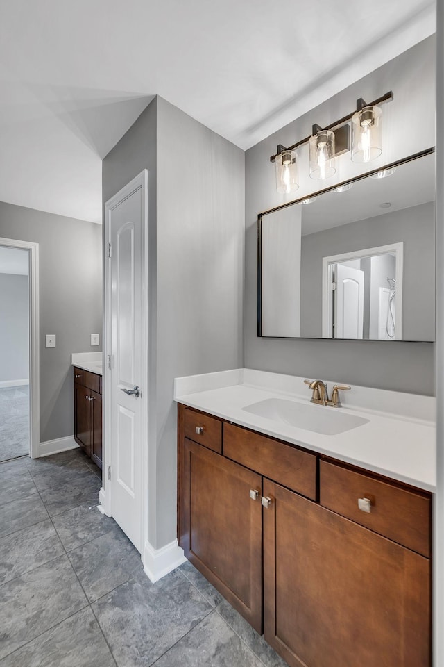 bathroom featuring vanity