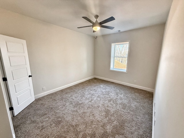308 Griffey Ests, Clarksville, TN 37042 - carpeted spare room featuring baseboards, a ceiling fan, and visible vents