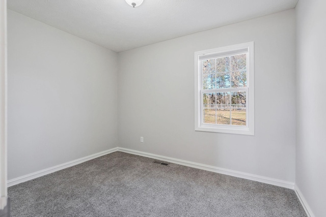 spare room featuring carpet flooring