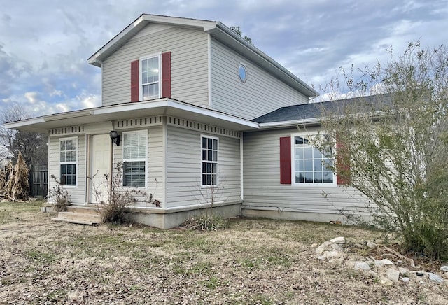 view of front of home