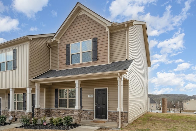 craftsman-style home featuring a porch