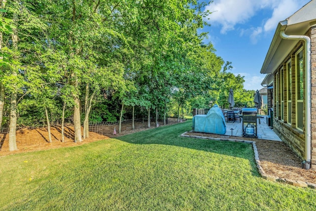 view of yard with a patio