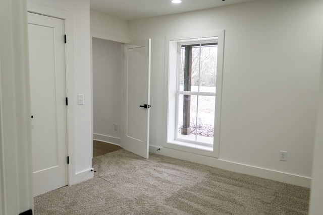 view of carpeted empty room