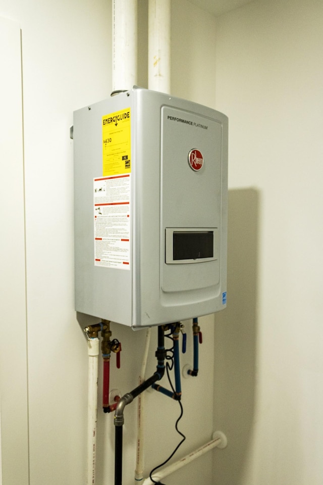 utilities featuring tankless water heater