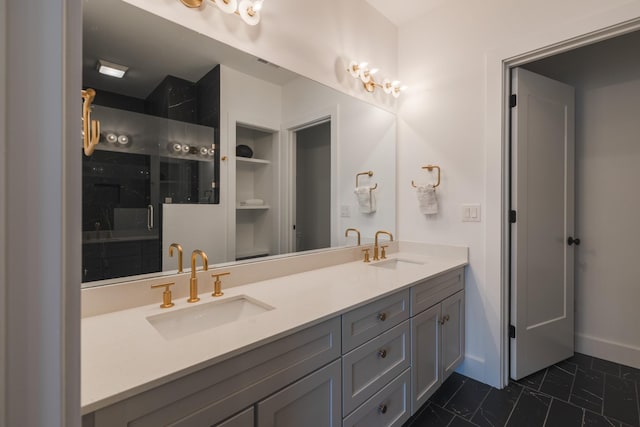 bathroom with vanity