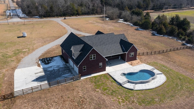 birds eye view of property