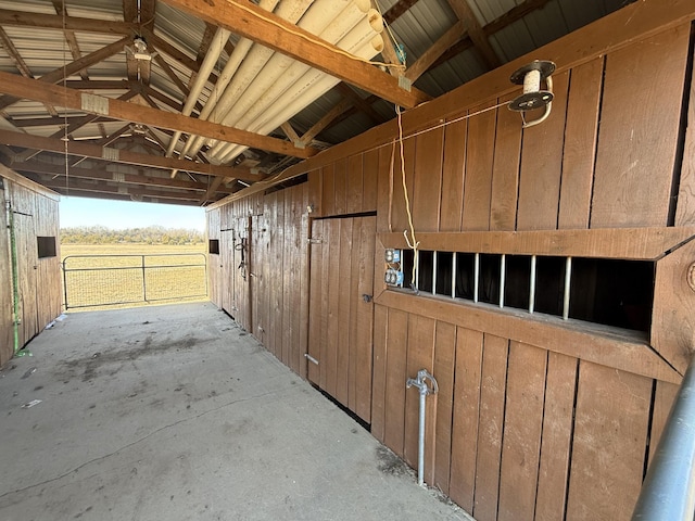 view of horse barn