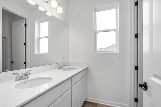 bathroom with vanity