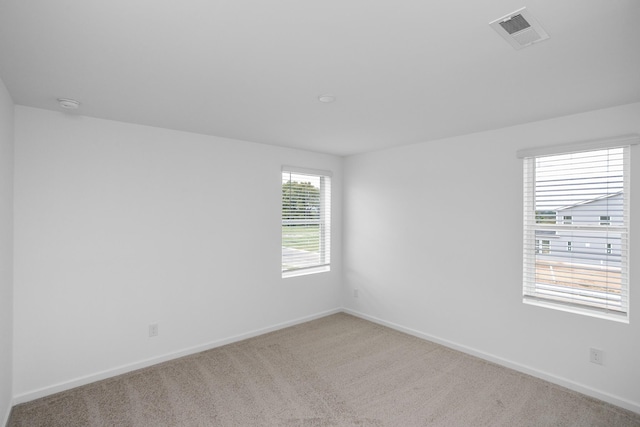 carpeted empty room with a wealth of natural light