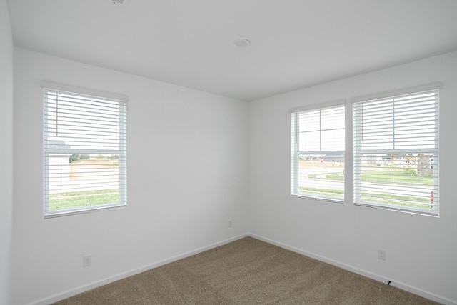 empty room featuring carpet floors