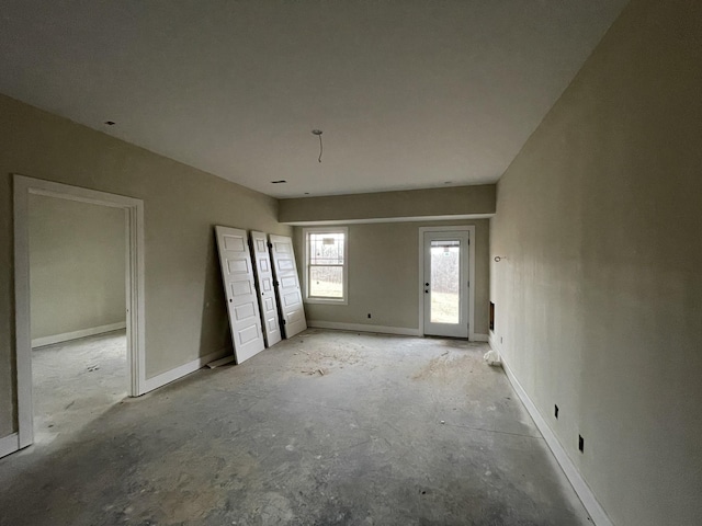 interior space with baseboards