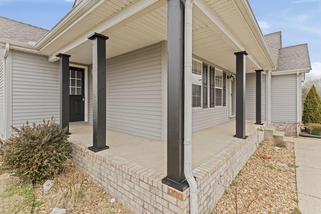 exterior space featuring a porch