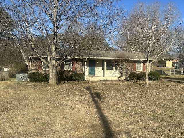 view of single story home