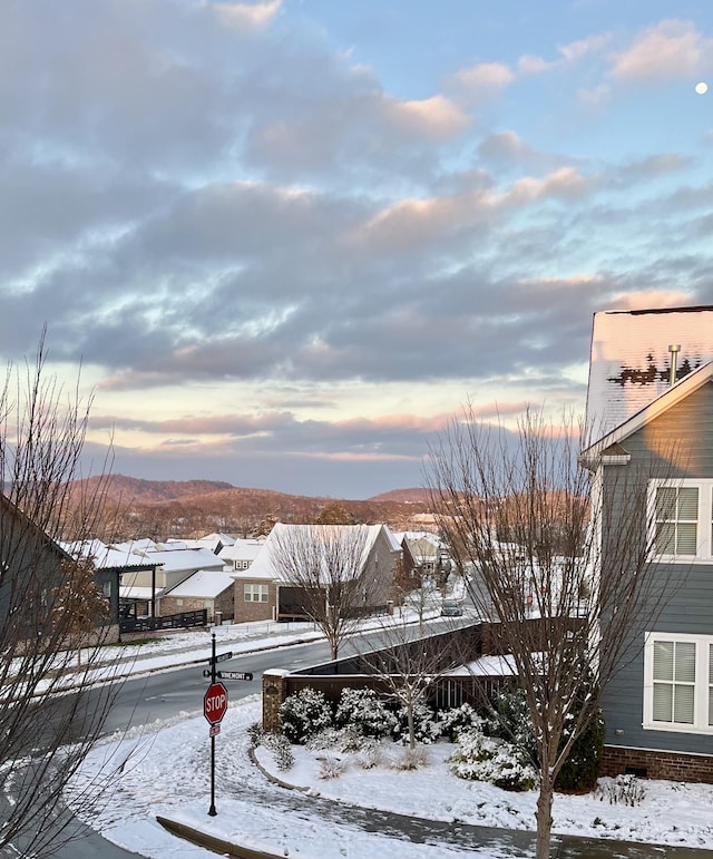 water view featuring a mountain view