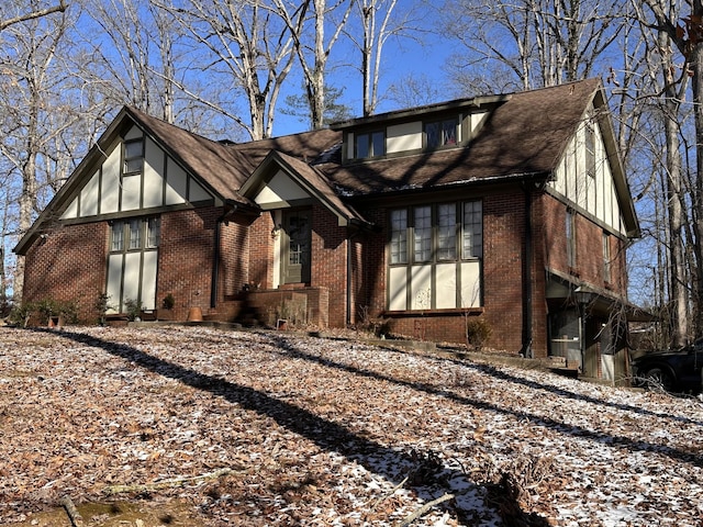 view of tudor home