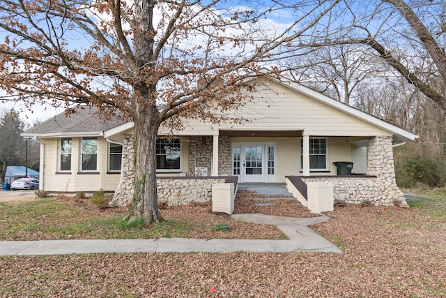 bungalow with covered porch