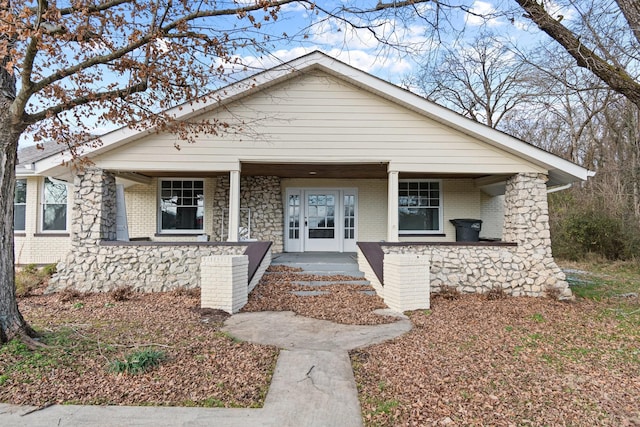 bungalow-style house with a porch