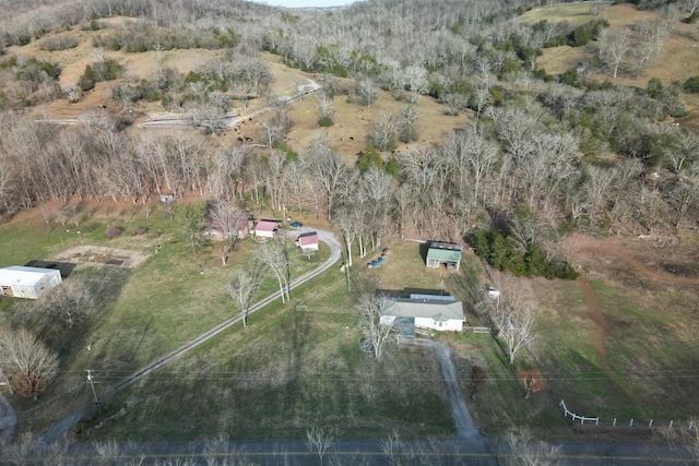 bird's eye view featuring a rural view