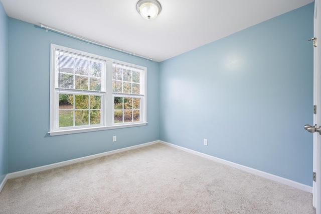 view of carpeted empty room