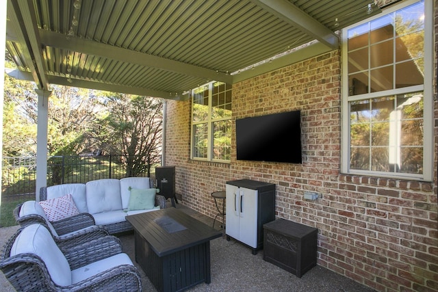 view of patio / terrace featuring outdoor lounge area