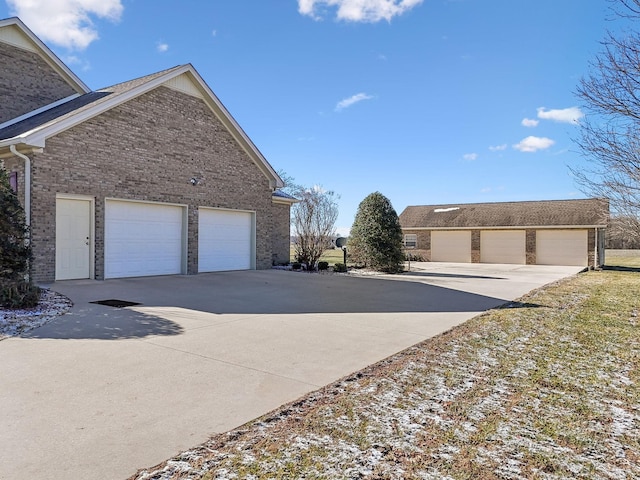 view of home's exterior featuring a garage