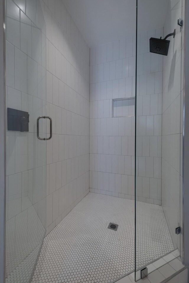 bathroom with an enclosed shower
