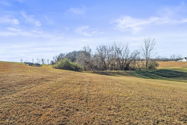 view of yard featuring a rural view