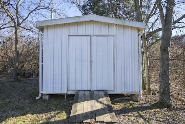 view of outdoor structure