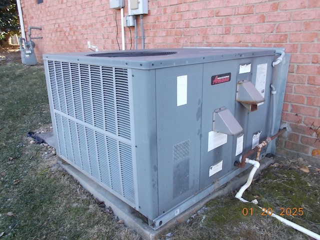 exterior details featuring central AC unit