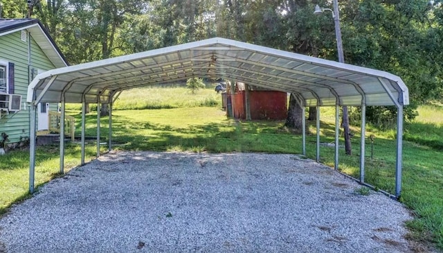 3352 Dumor Deer Lick Rd, Lewisburg, KY 42256 - view of parking with a carport and a yard