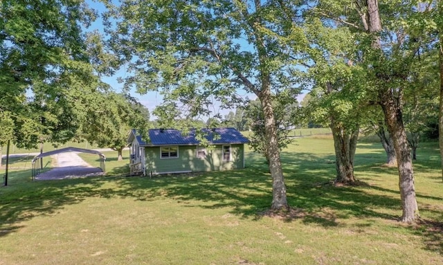 3352 Dumor Deer Lick Rd, Lewisburg, KY 42256 - view of yard with a carport
