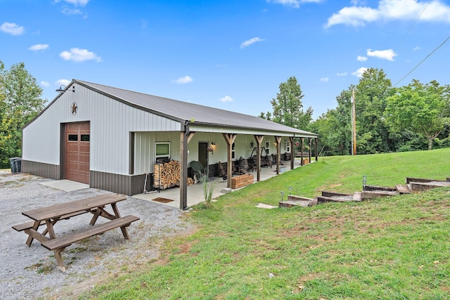 view of horse barn